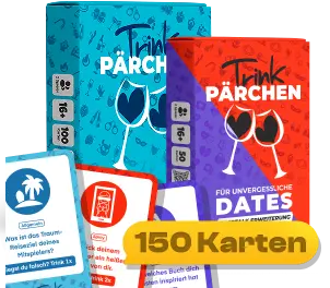 Hauptspiel + 1 ErweiterungDas Hauptspiel plus 50 Extra-Karten deiner Wahl: Mehr Spice für heiße Nächte oder mehr Deep-Talk für tiefe Verbindungen.